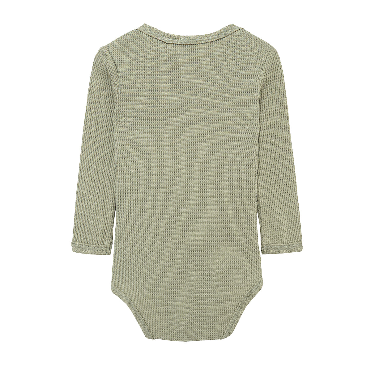 Tea Waffle Long Sleeve One Piece