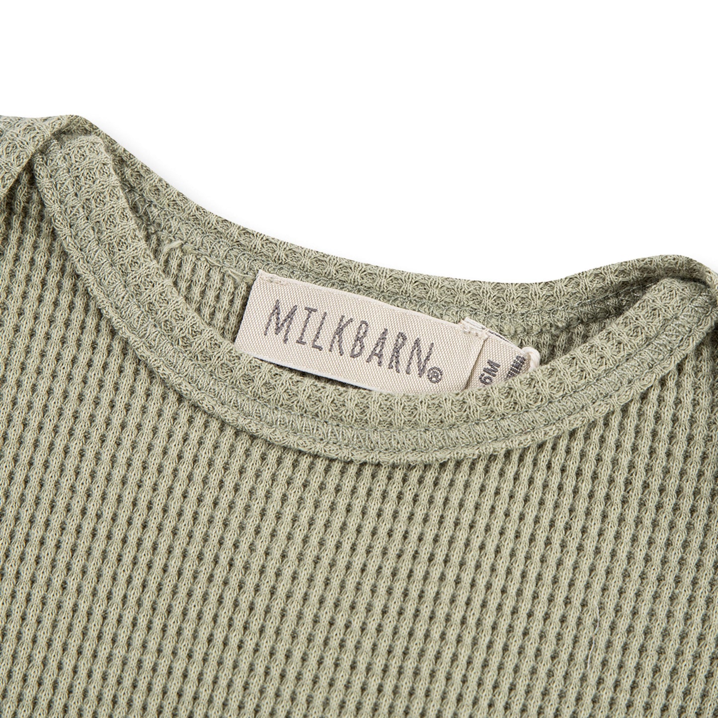 Tea Waffle Long Sleeve One Piece