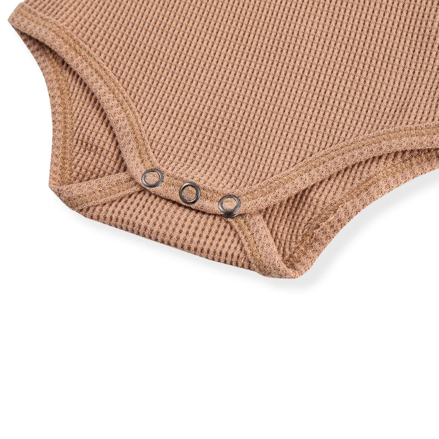 Tawny Rose Waffle Long Sleeve One Piece