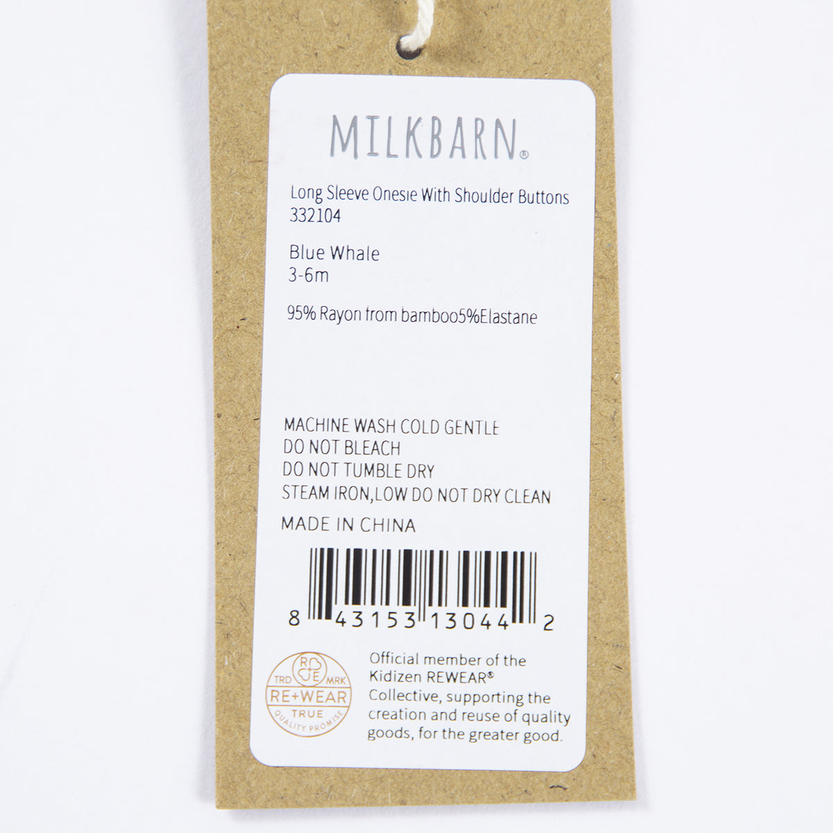 Milkbarn Kids Bamboo Rayon +Spandex Stretch Long Sleeve One Piece baby Apparel One Piece in Blue Whale fabric Picture