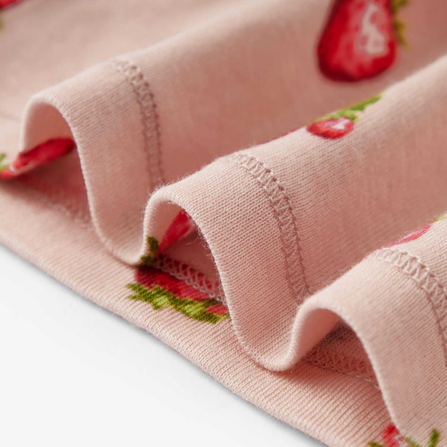 Strawberry Organic Cotton LS Two Piece Pajama Set