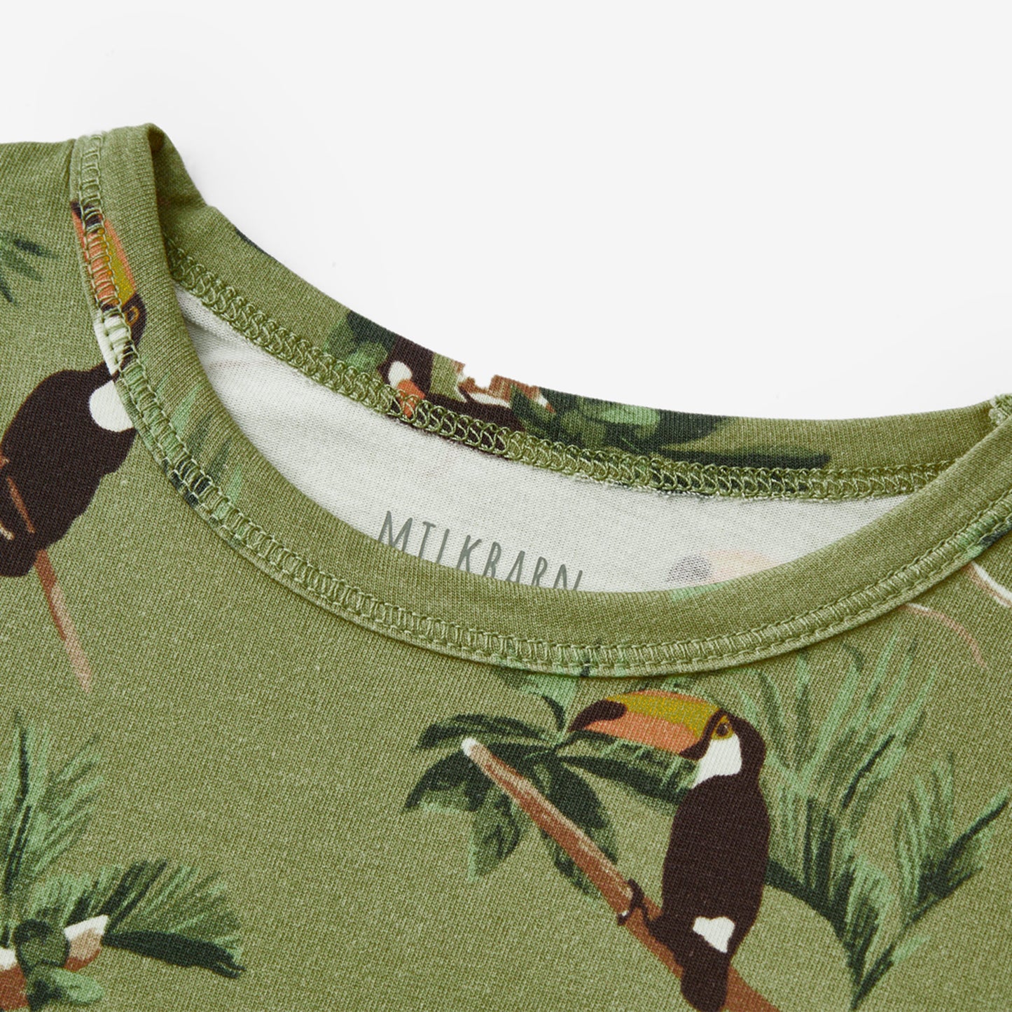 Toucan Cotton Stretch LS Two Piece Pajama Set