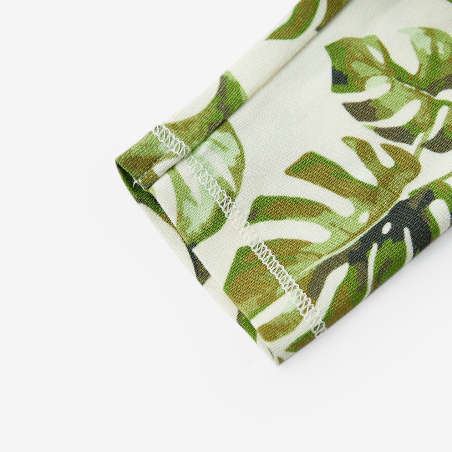 Island Leaf Cotton Stretch LS Two Piece Pajama Set