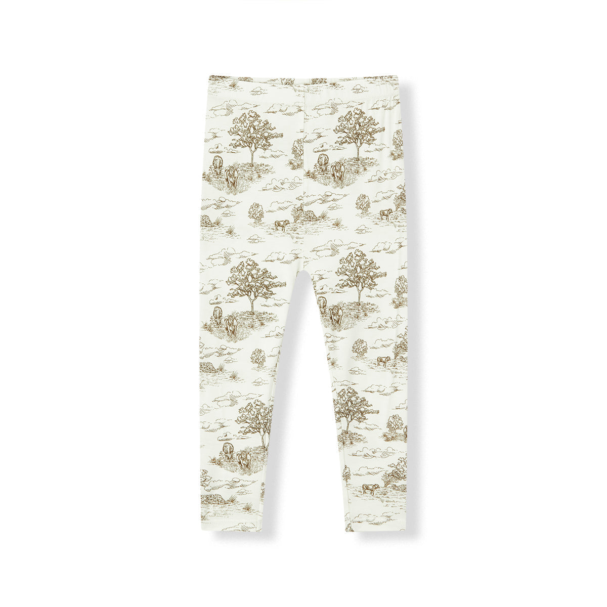 Country Toile Luxe Stretch Long Sleeve Two Piece Pajama Set