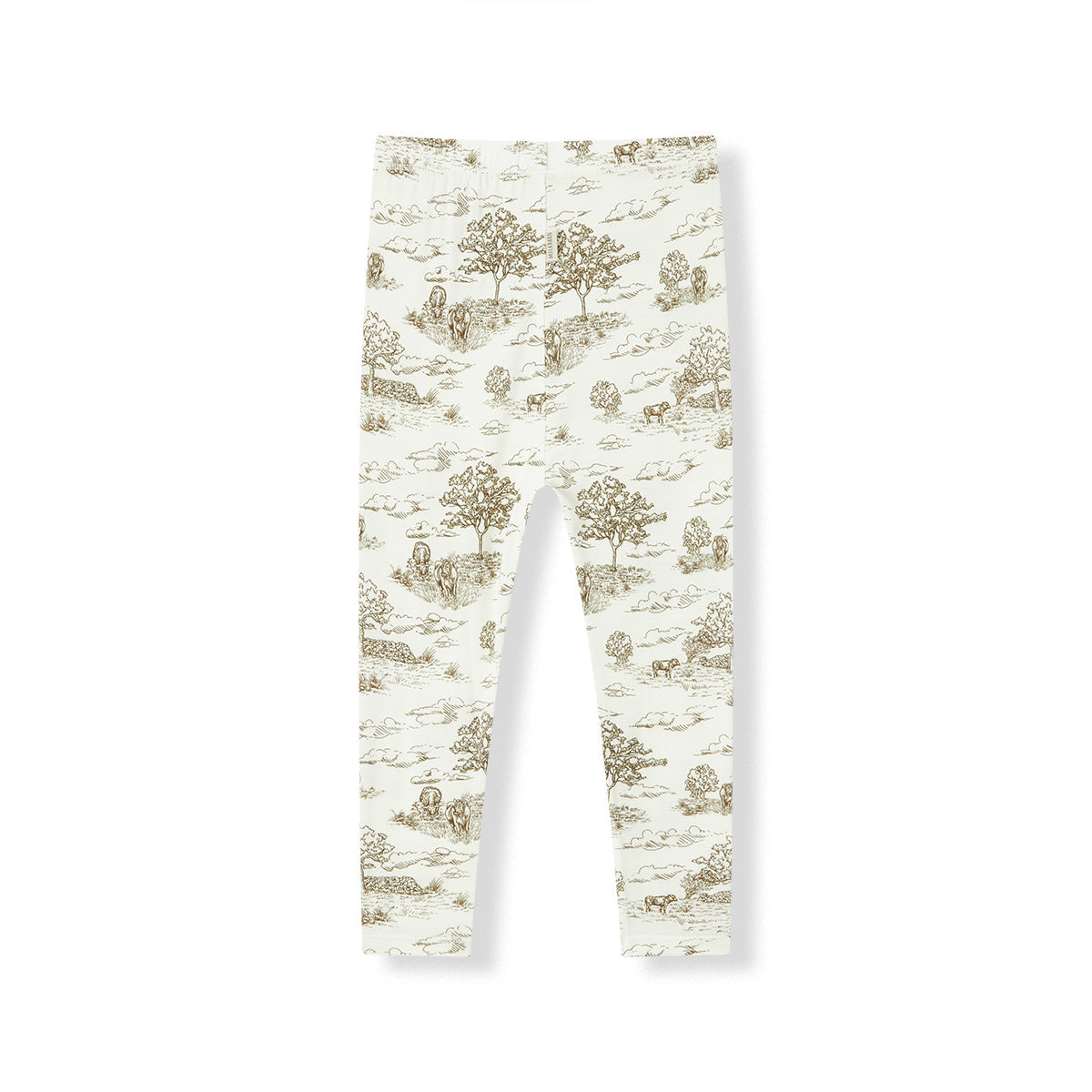Country Toile Luxe Stretch Long Sleeve Two Piece Pajama Set
