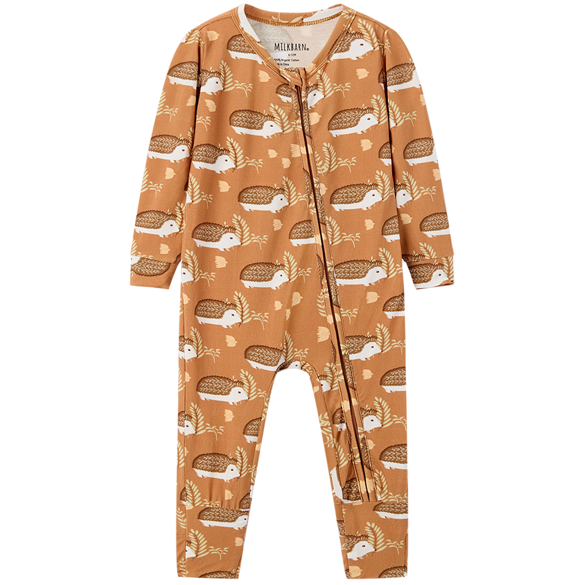 Luxe Stretch Convertible Footed Romper Hedgehog