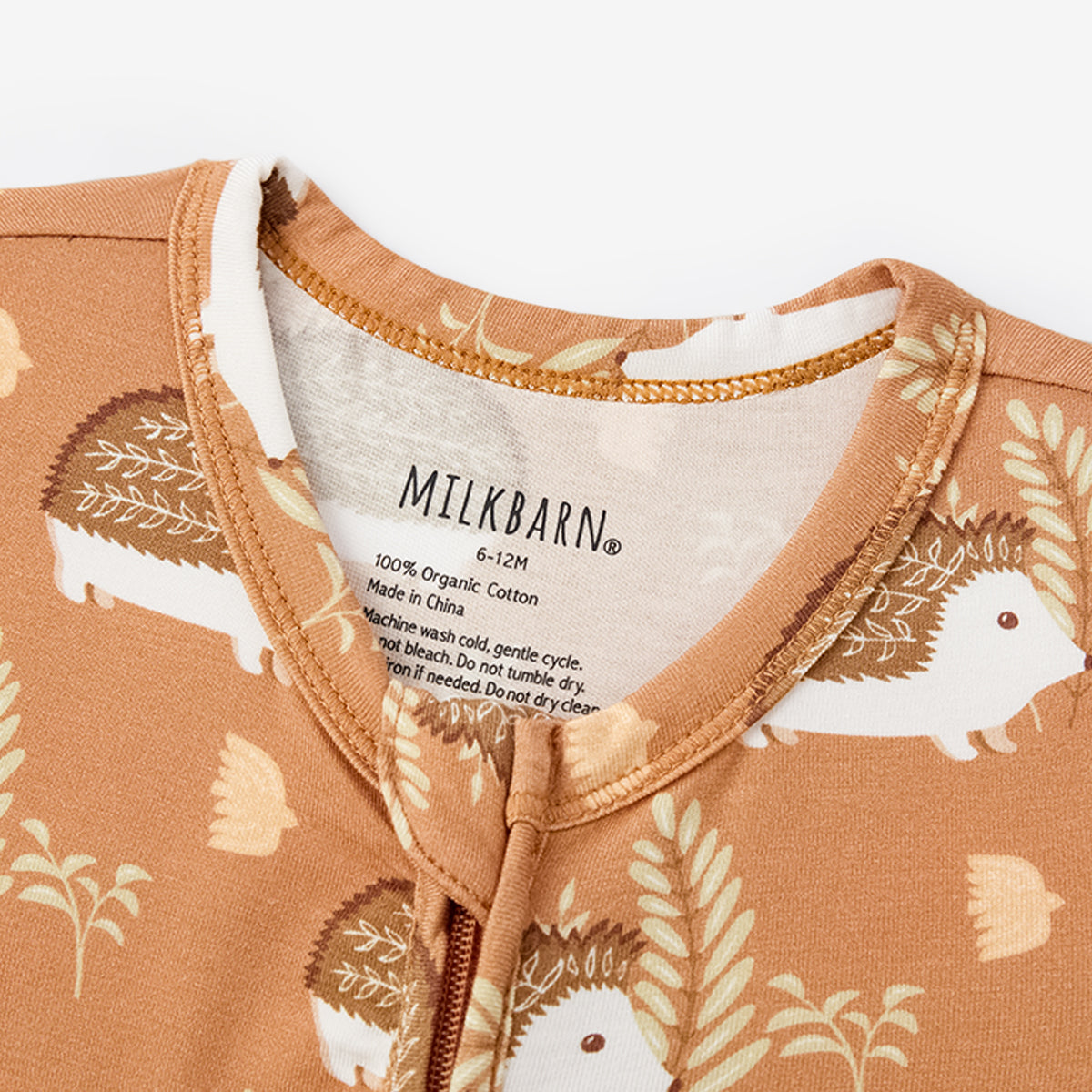 Luxe Stretch Convertible Footed Romper Hedgehog