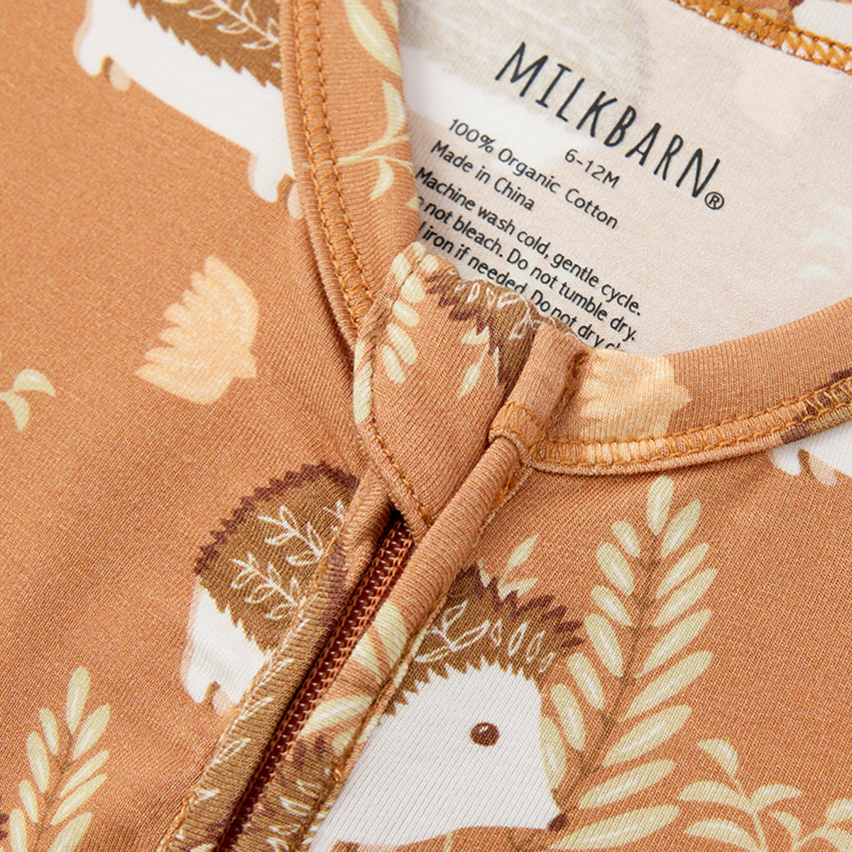 Luxe Stretch Convertible Footed Romper Hedgehog