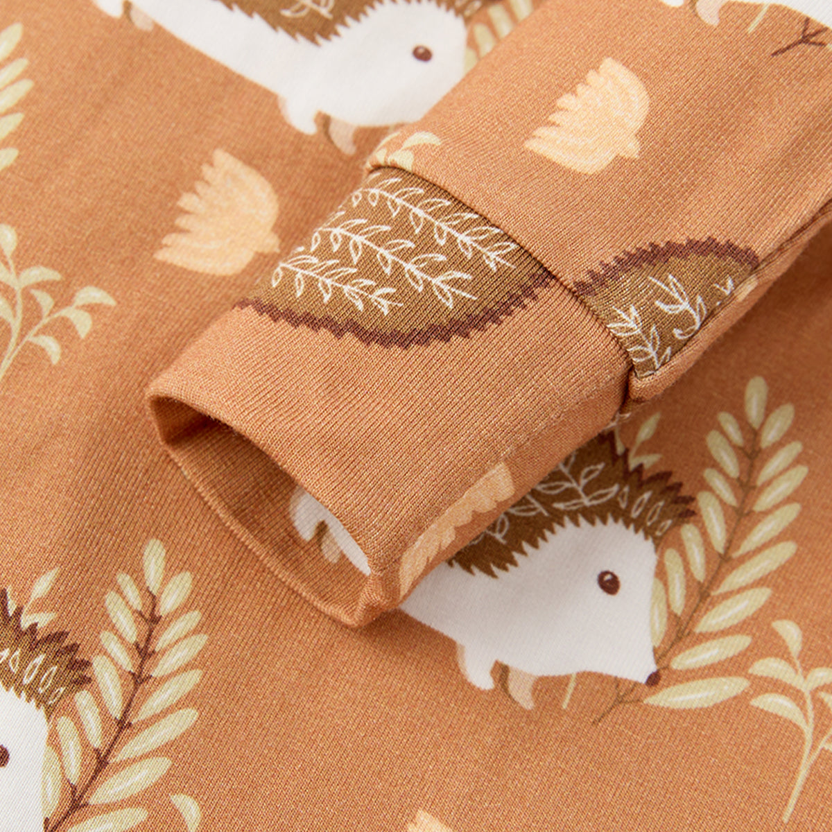 Luxe Stretch Convertible Footed Romper Hedgehog