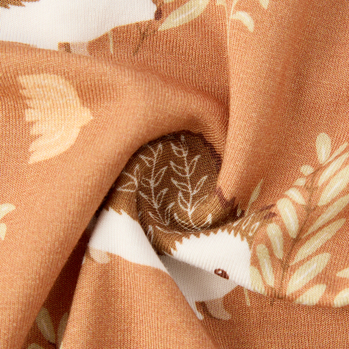 Luxe Stretch Convertible Footed Romper Hedgehog