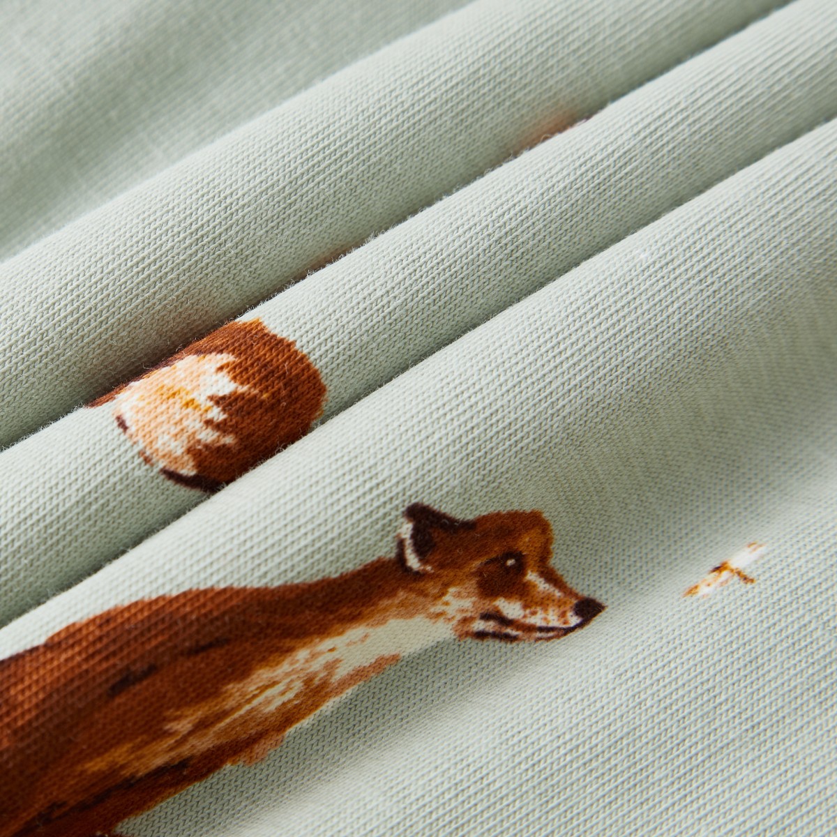 Fox Reversible Waffle Knit Hooded Jacket Folded Detail