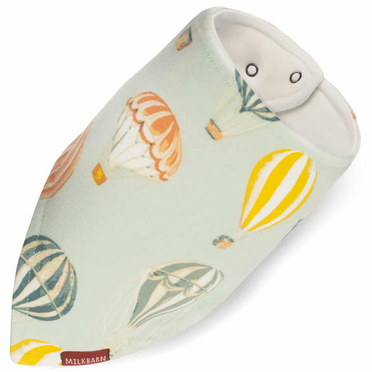 Vintage Balloons Organic Kerchief Bib