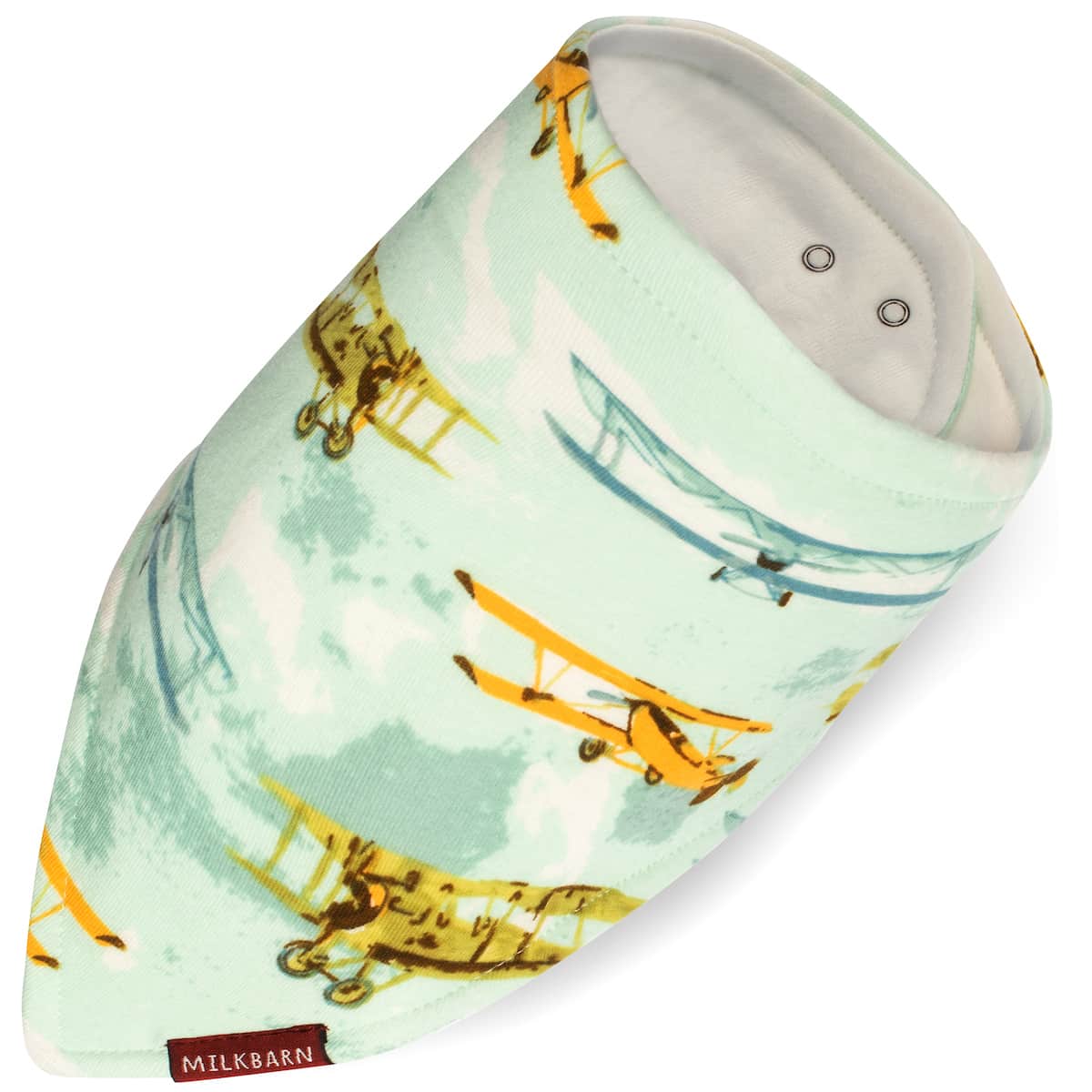 Vintage Planes Organic Kerchief Bib