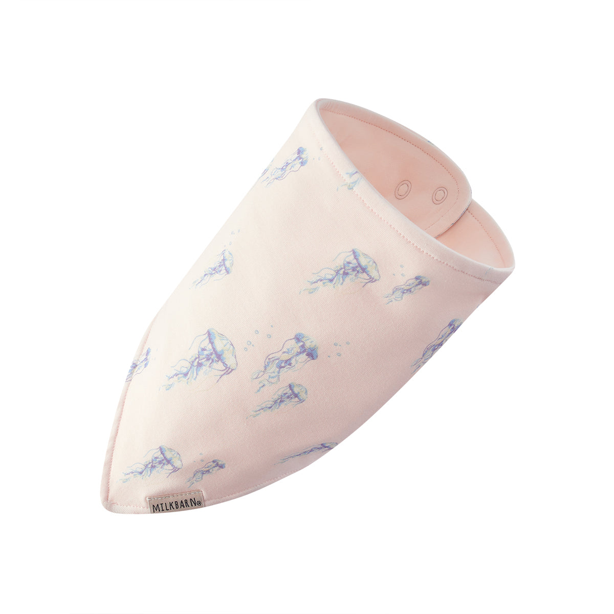 sunset jellyfish cotton stretch kerchief bib