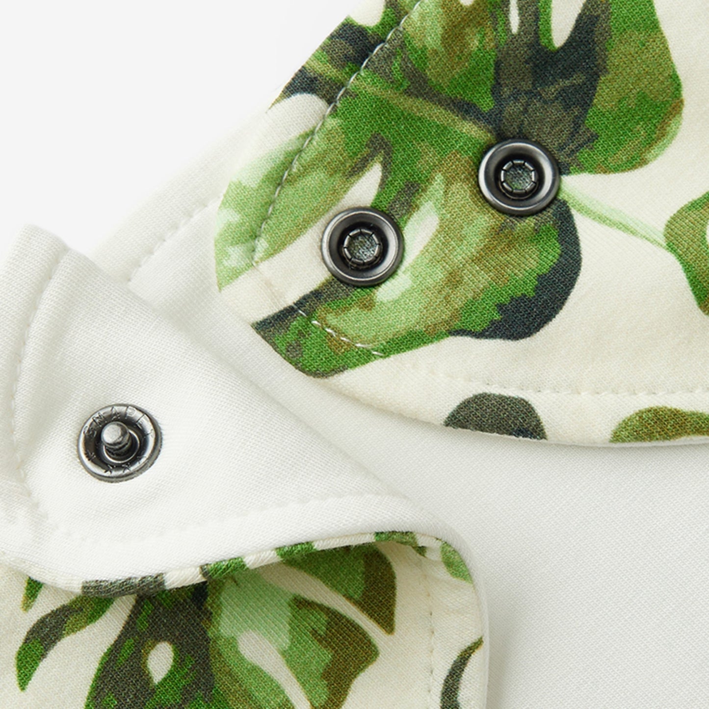 Island Leaf Cotton Stretch Kerchief Bib