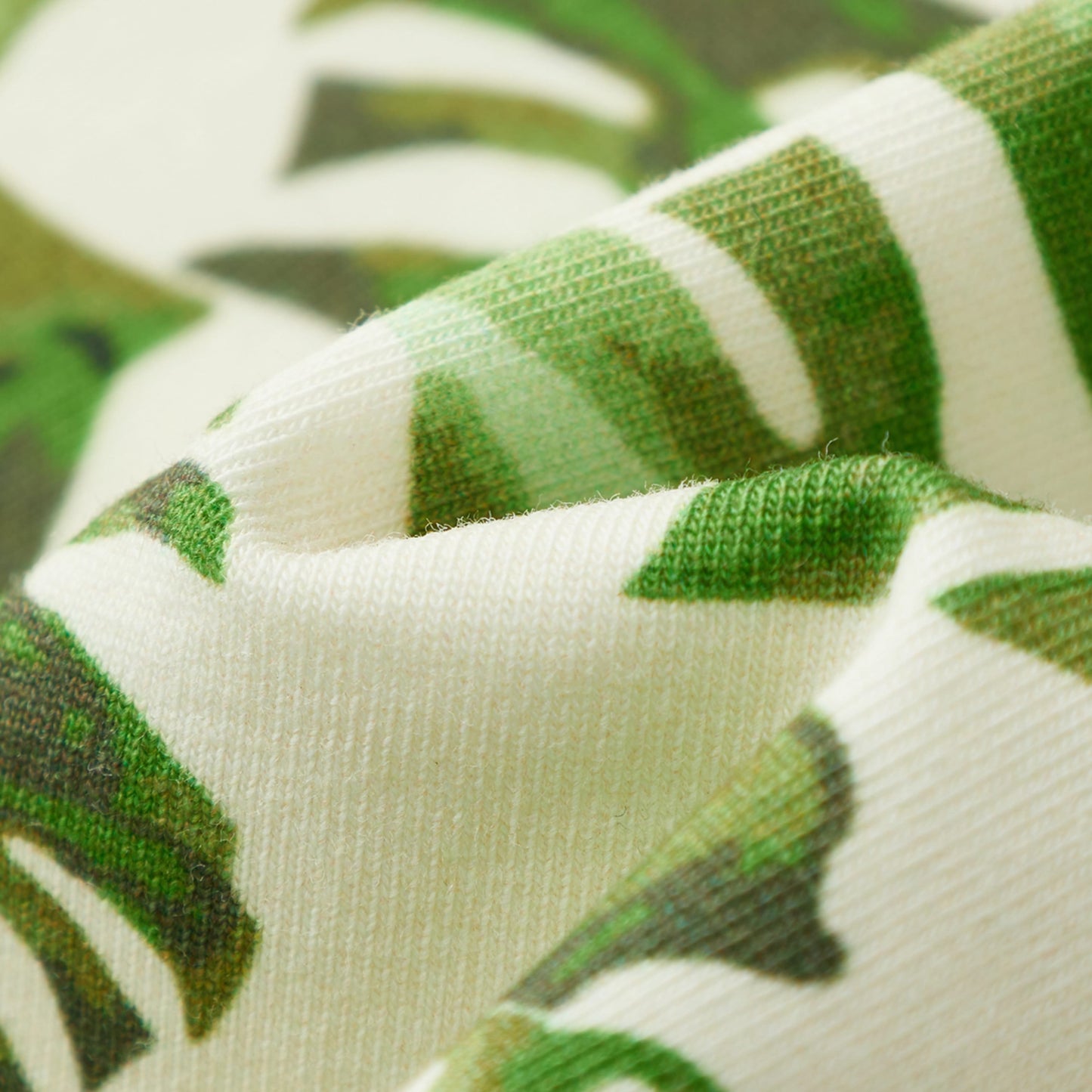 Island Leaf Cotton Stretch Kerchief Bib