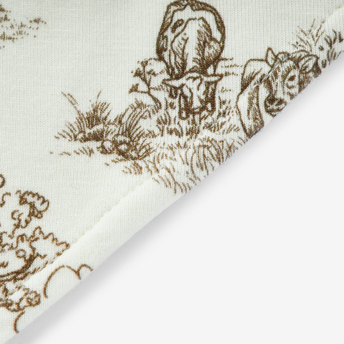Country Toile Luxe Stretch Kerchief Bib