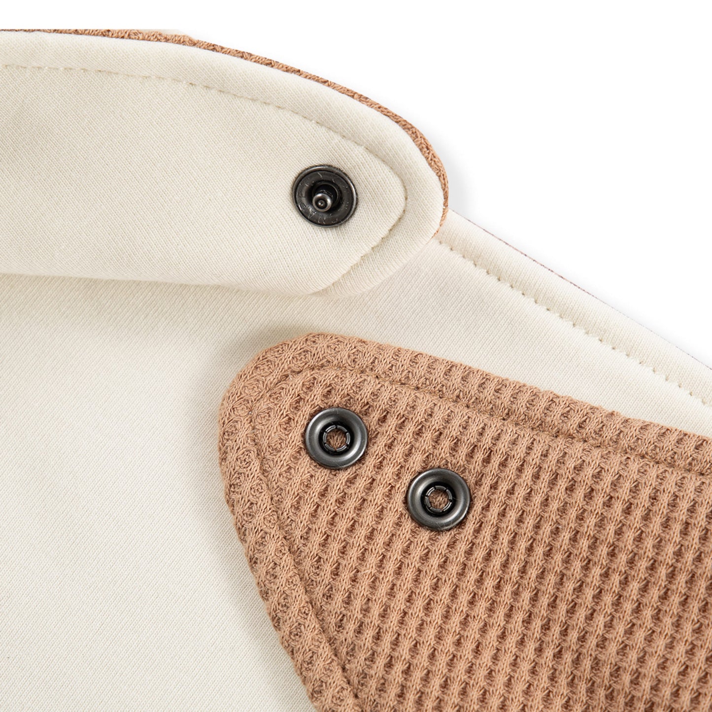 Tawny Rose Waffle Kerchief Bib
