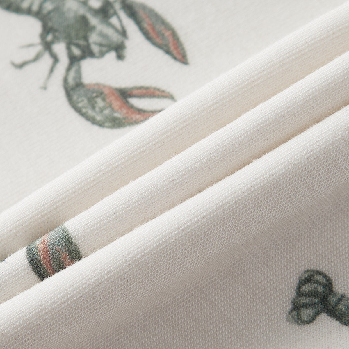 Mint Lobster Luxe Stretch Kerchief Bib