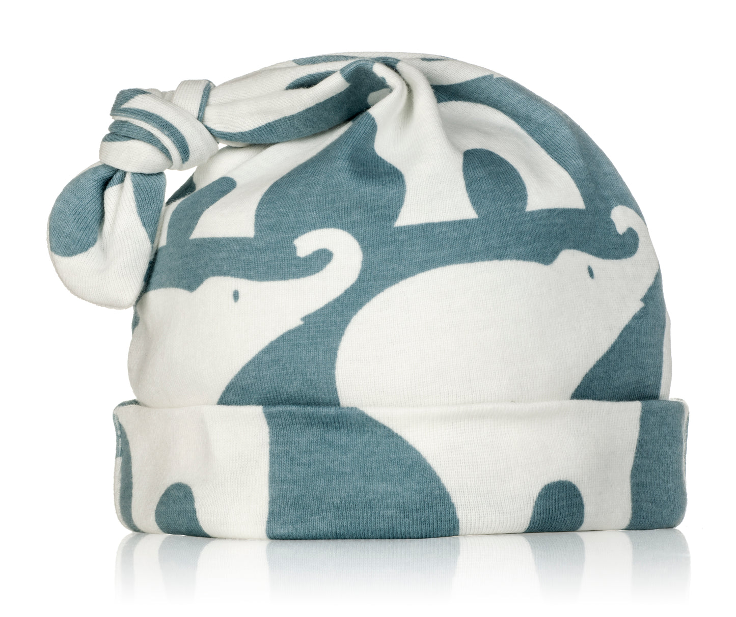 Blue Elephant Organic Knotted Hat