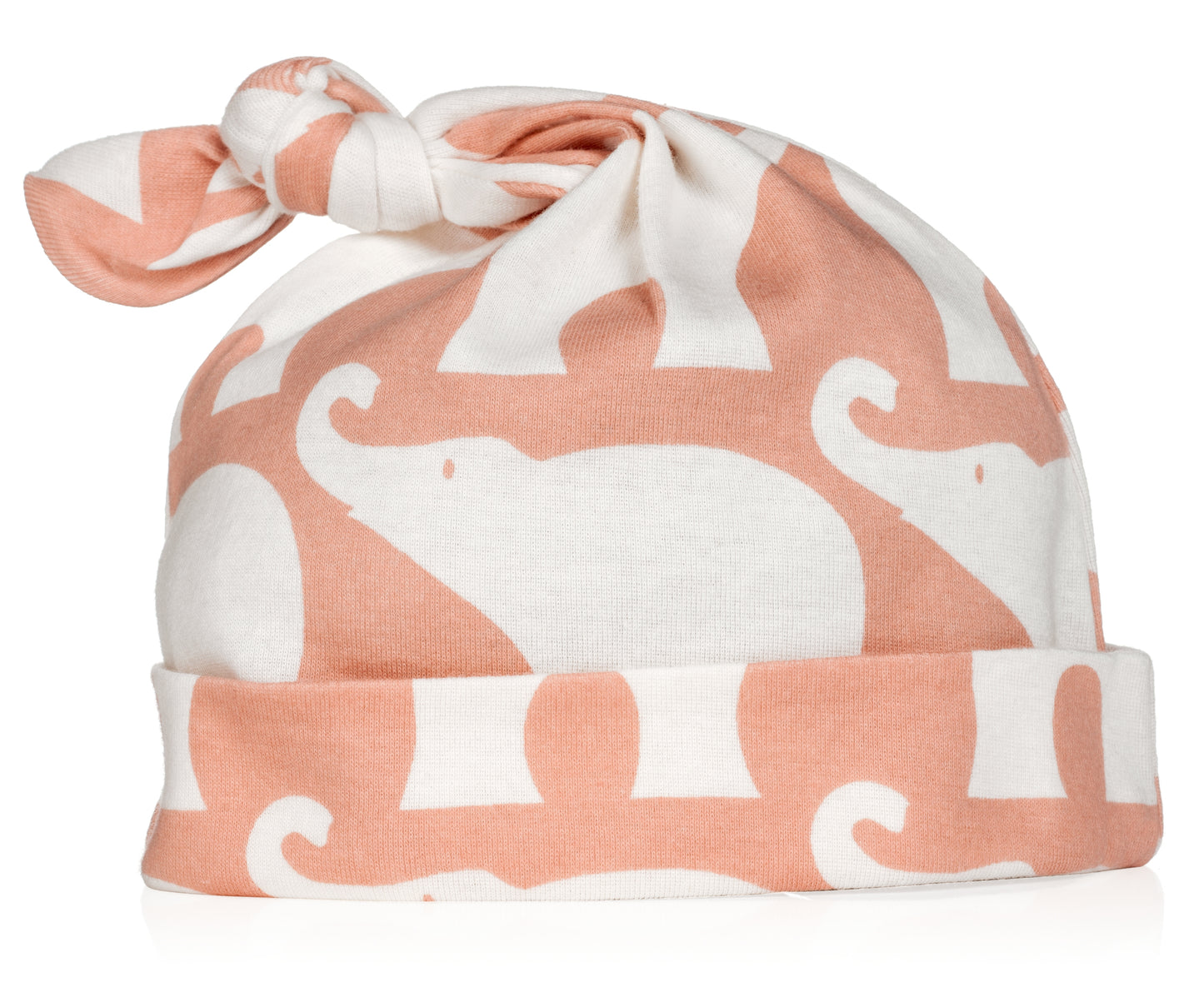 Rose Elephant Organic Knotted Hat