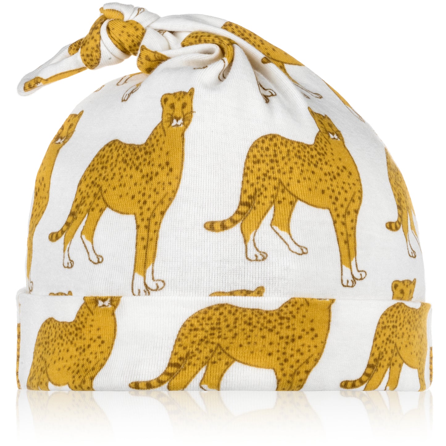 Cheetah Organic Knotted Hat
