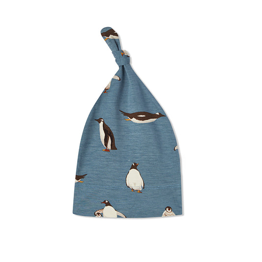 Penguin Luxe Stretch Knotted Beanie Hat