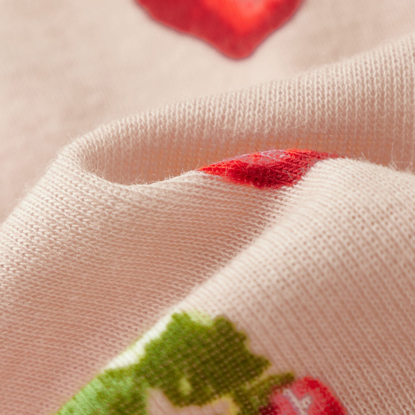 Strawberry Organic Cotton Knotted Beanie Hat