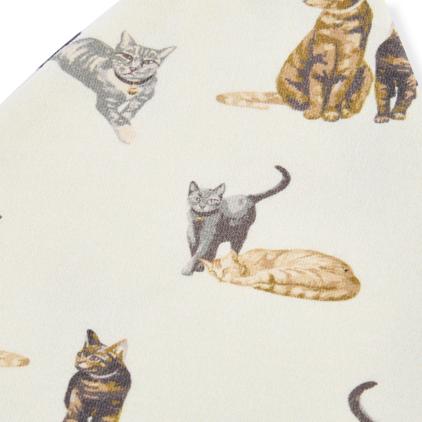 Cat Cotton Stretch Knotted Beanie Hat