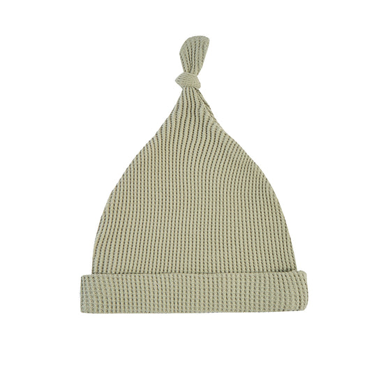 Tea Waffle Knotted Beanie Hat