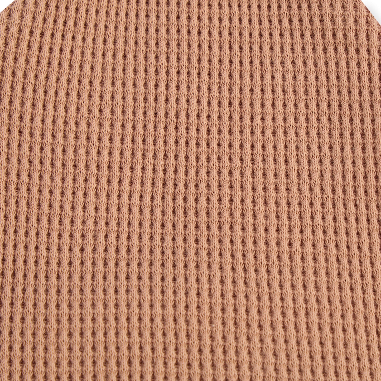 Tawny Rose Waffle Knotted Beanie Hat