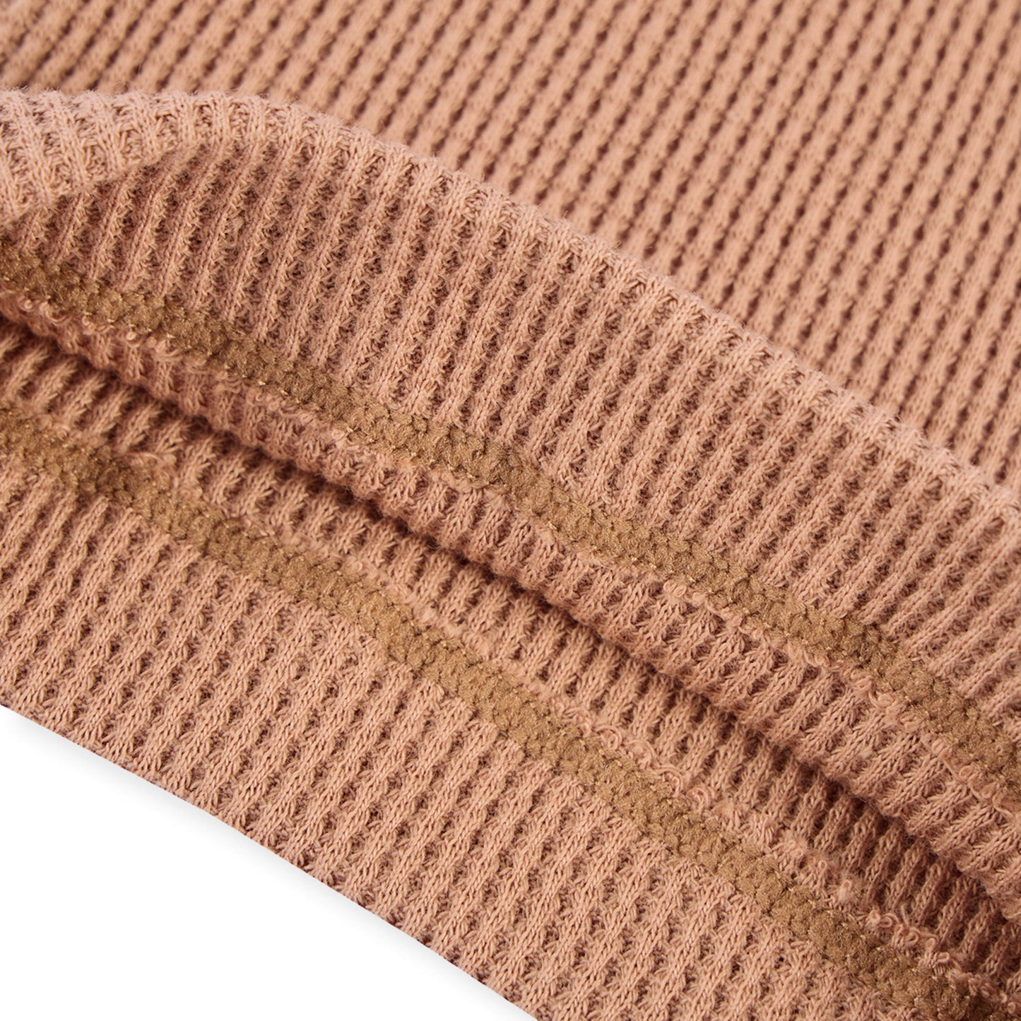 Tawny Rose Waffle Knotted Beanie Hat