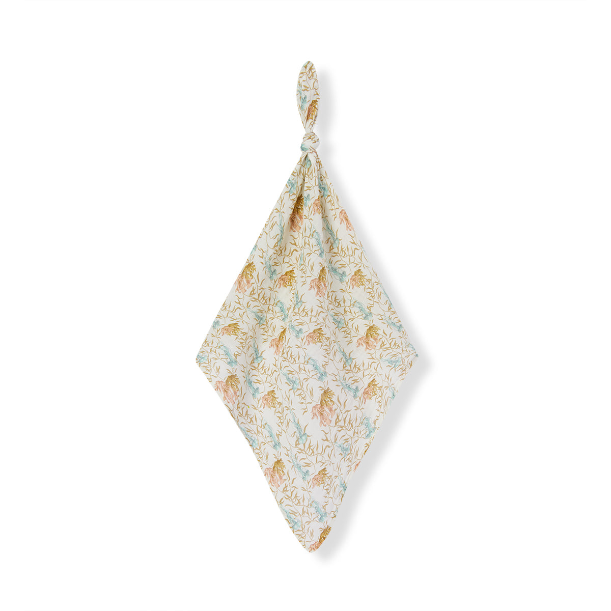 under the sea organic cotton two piece burp cloth set