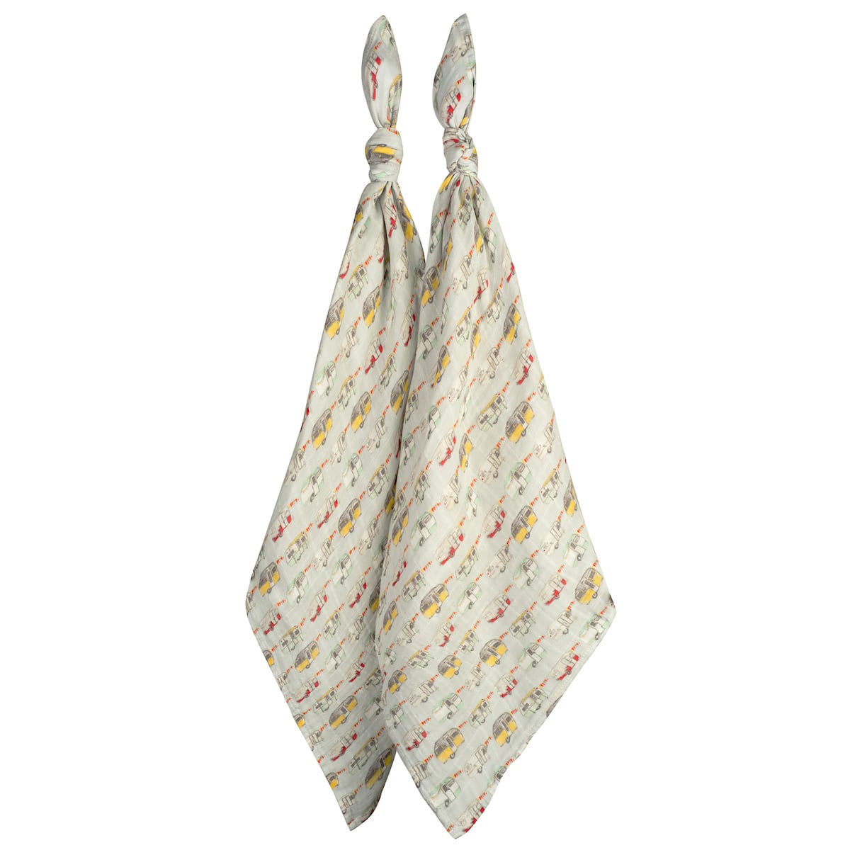 Vintage Trailers Organic Burp Cloths