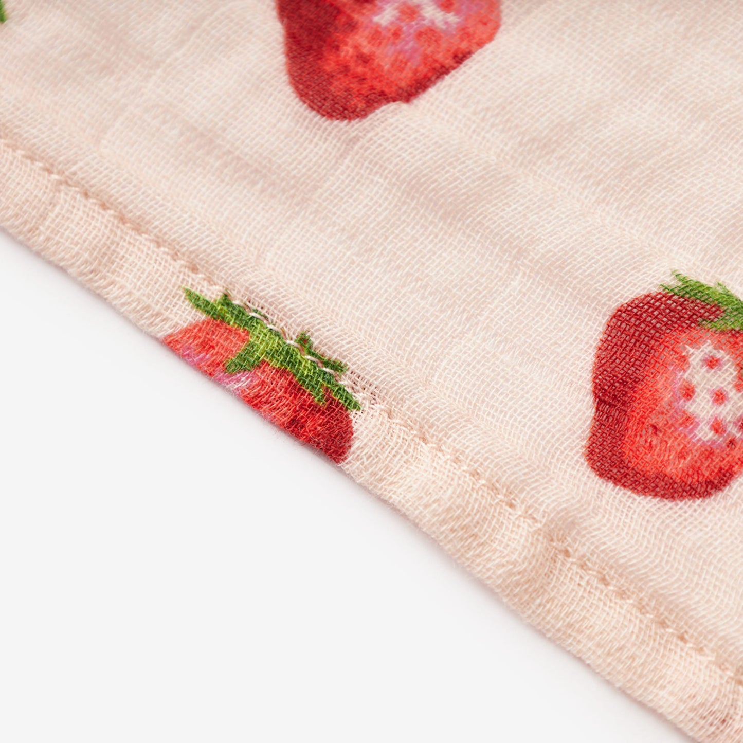Strawberry Organic Cotton Burp Cloth