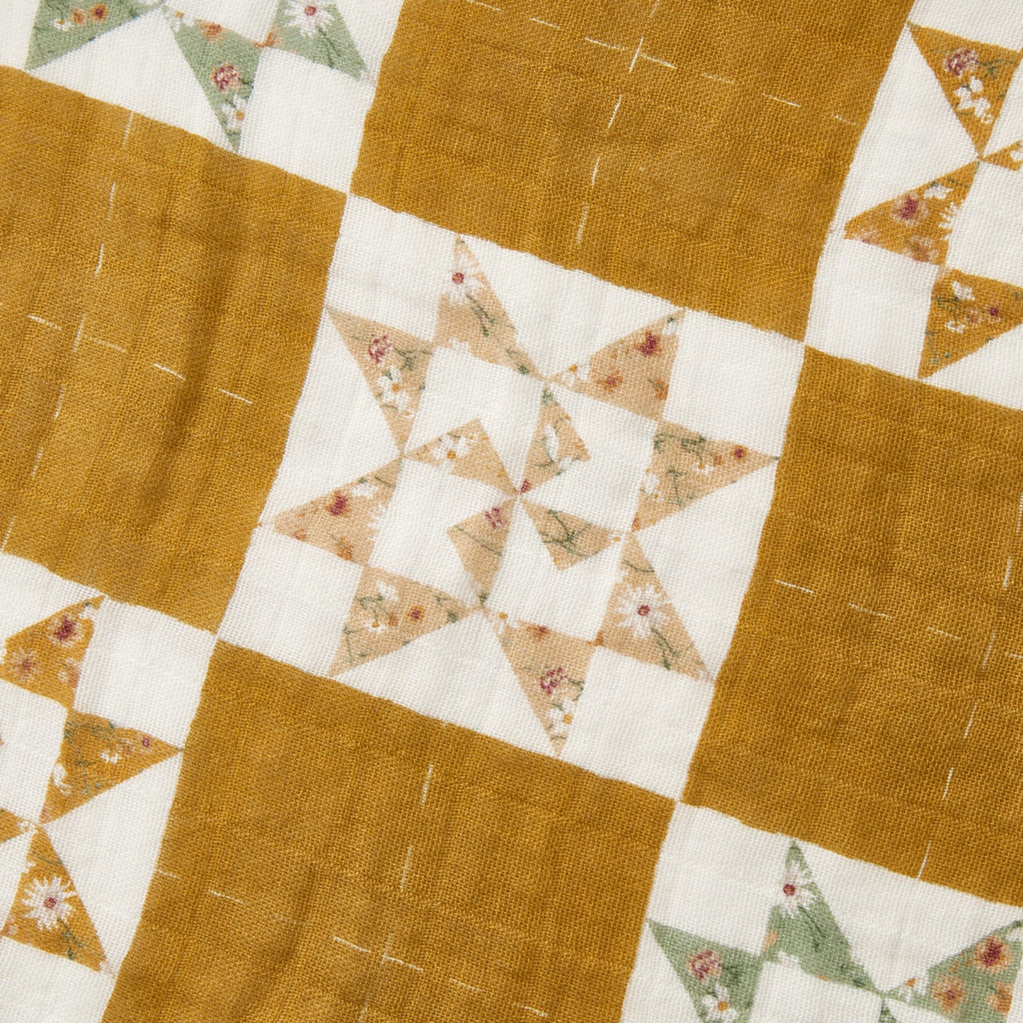Quilt Organic Cotton Two-Piece Burp Cloth Set
