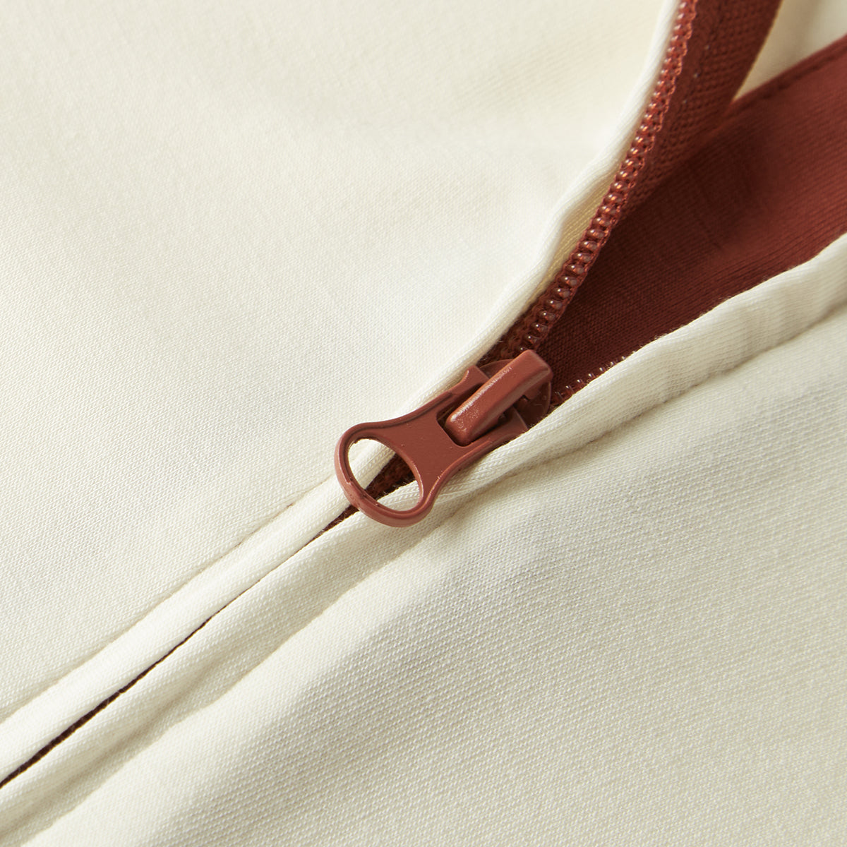 Milk Tea Bamboo Stretch Sport Zipper Pajama