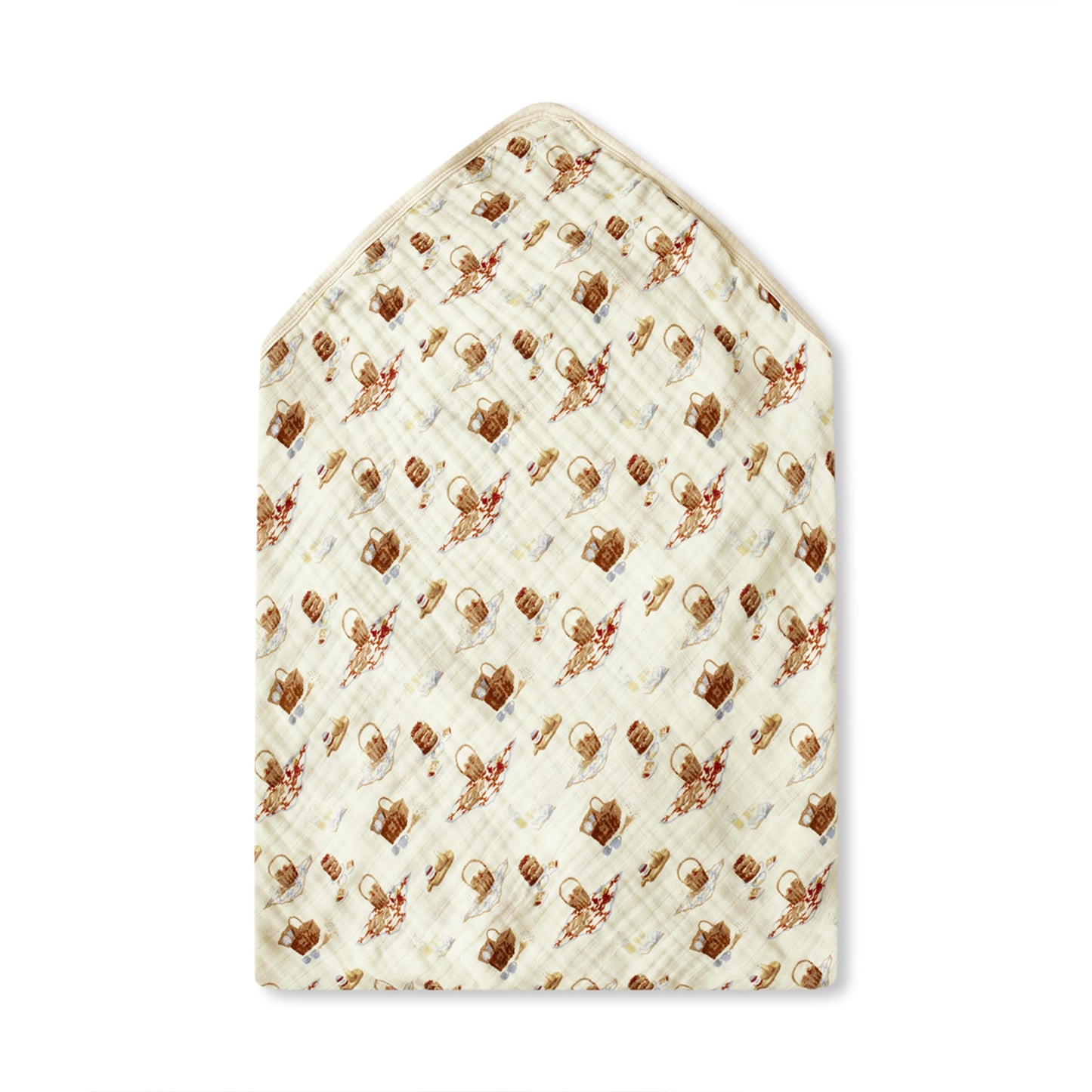 Picnic Organic Hooded Swaddle Blanket