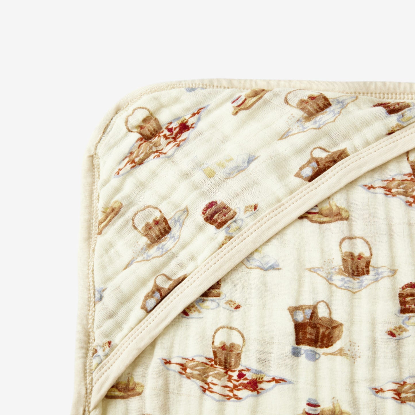 Picnic Organic Hooded Swaddle Blanket