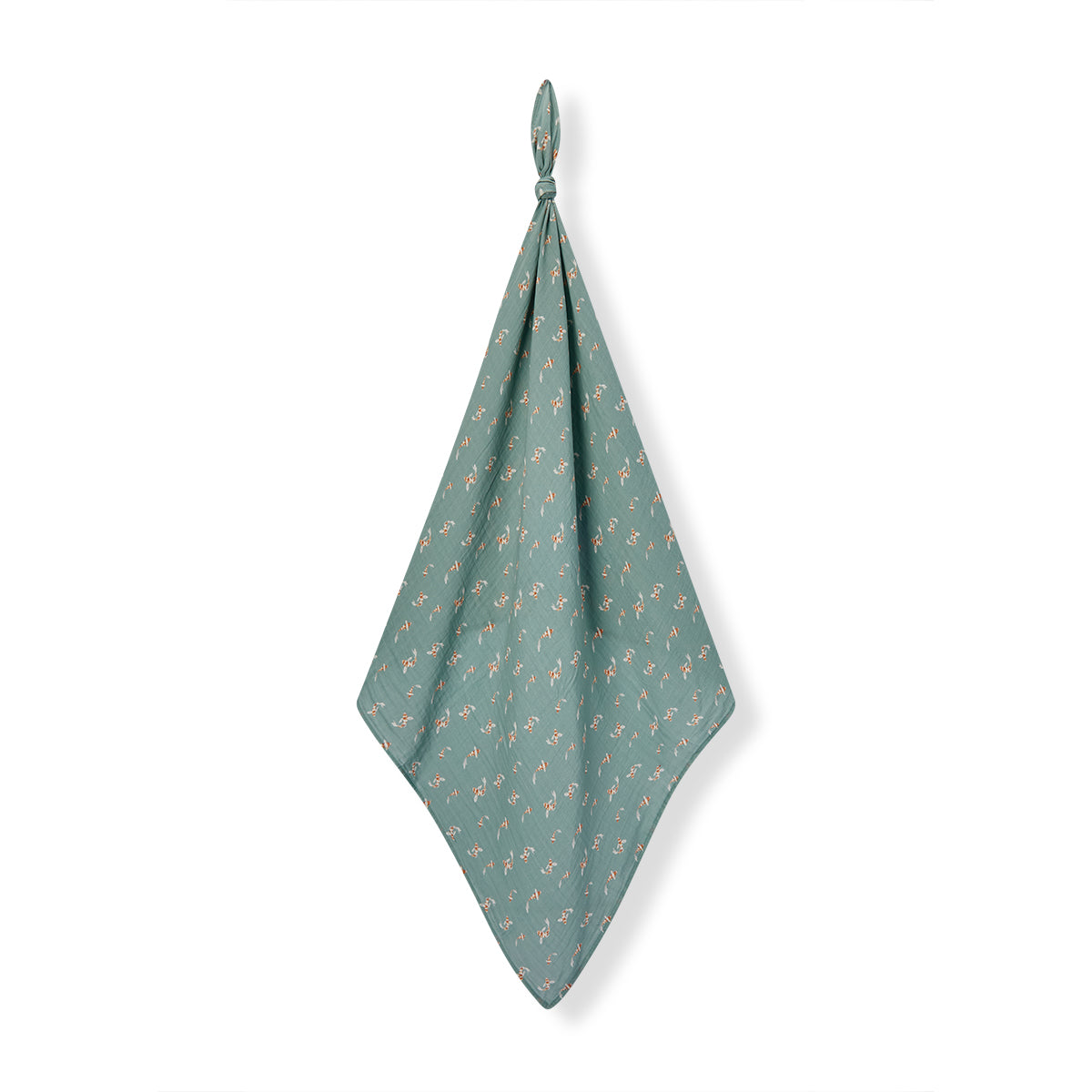 swimming koi organic cotton swaddle