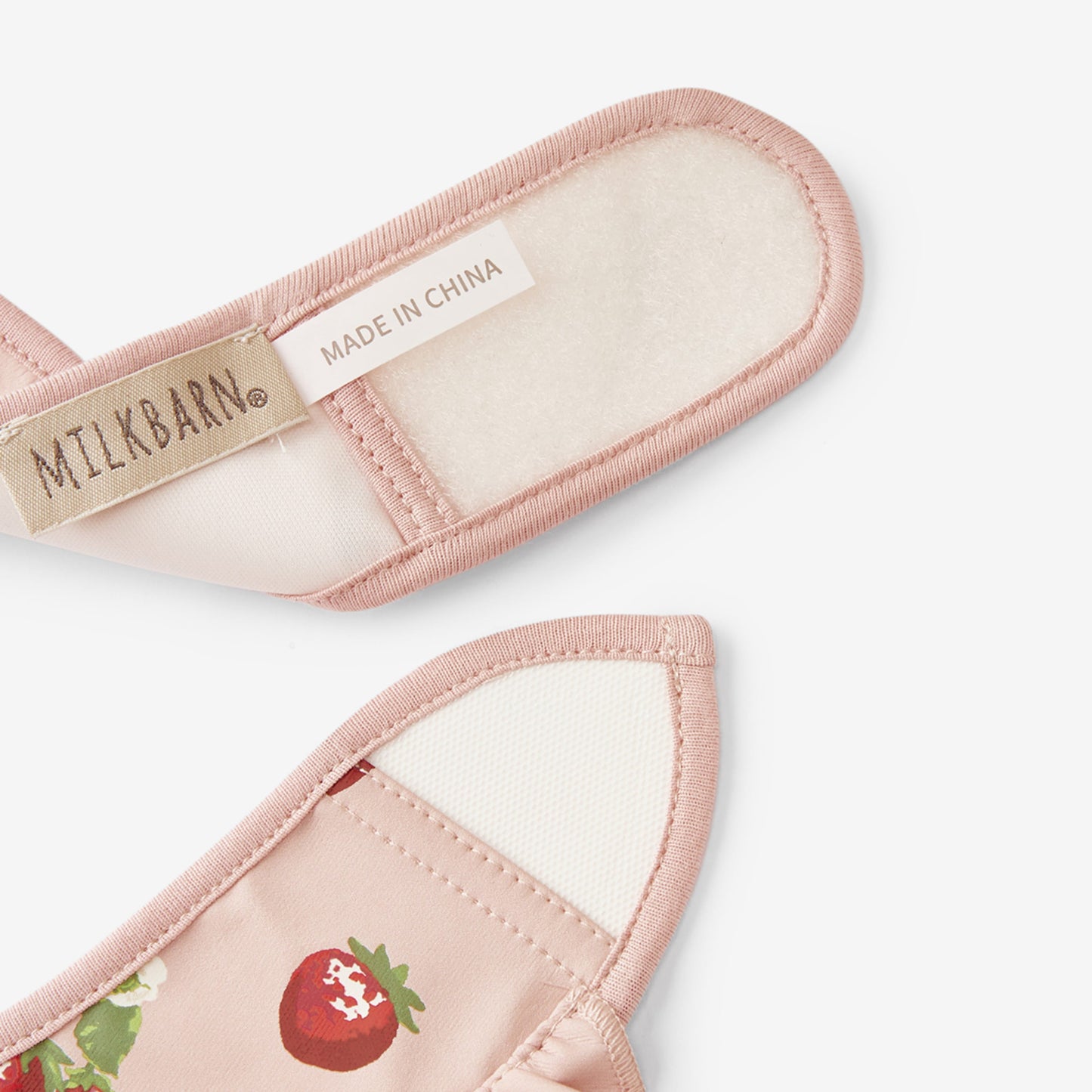 Strawberry Ruffle Pocket Bib