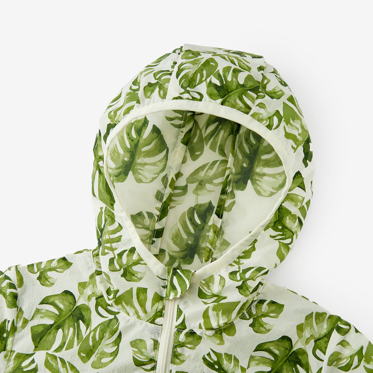 Island Leaf Hooded Sun Shield Windbreaker