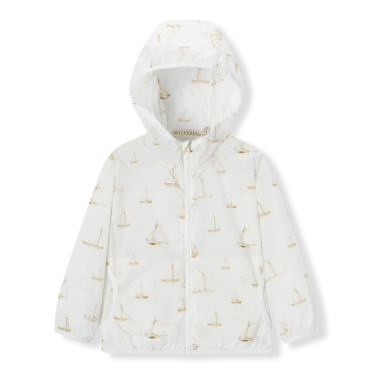 Sailboat Melody Hooded Sun Shield Windbreaker Jacket – MILKBARN