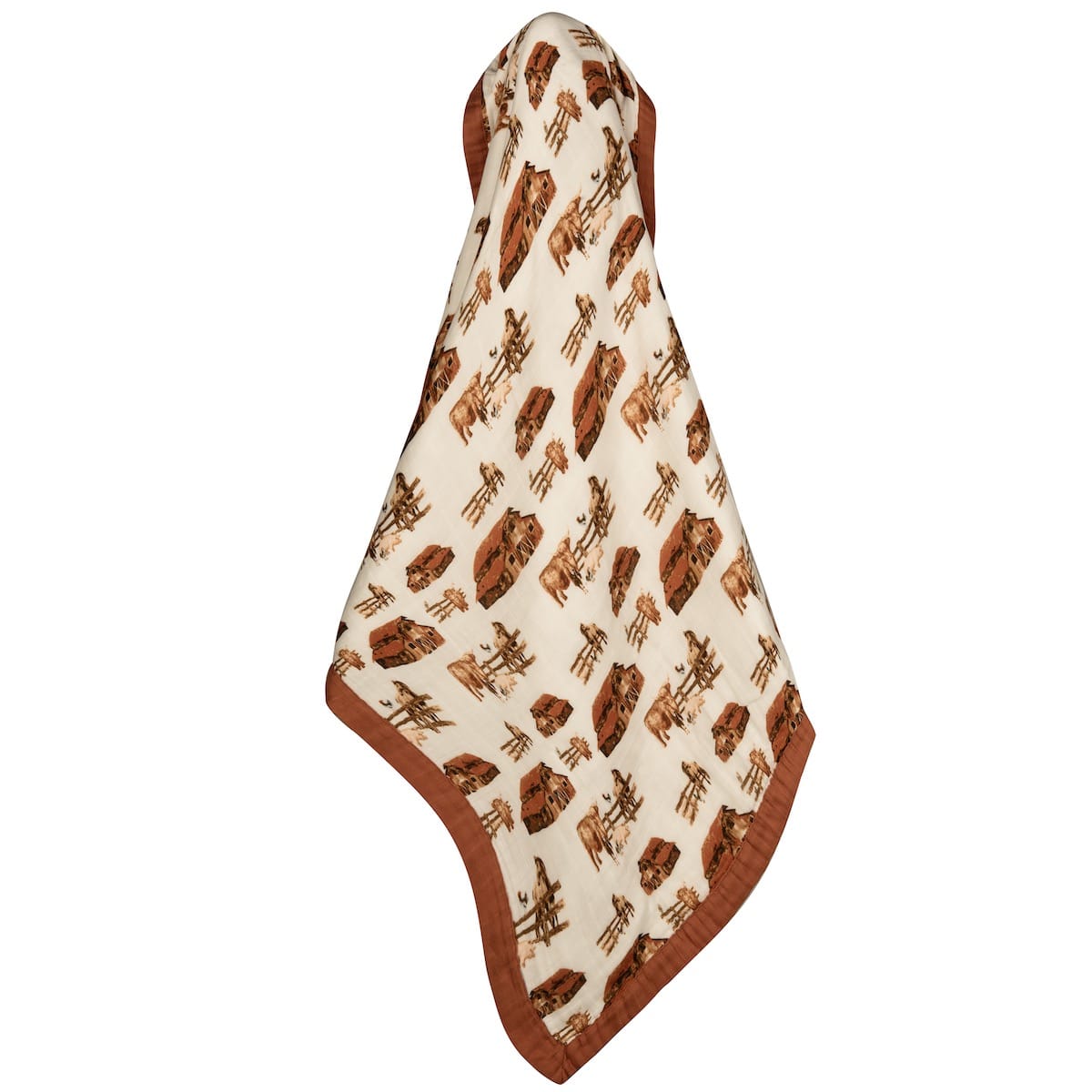 64134_2 - Homestead Big Lovey Three Layer Bamboo and Organic Cotton Baby Blanket by Milkbarn