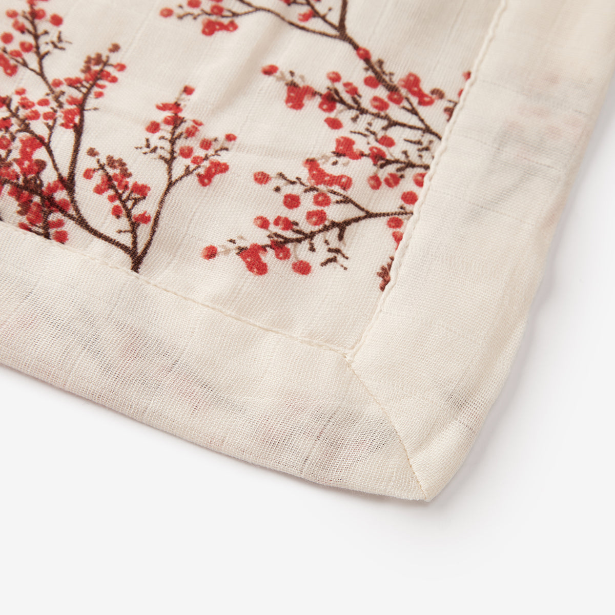 Milkbarn Kids Viscose from Bamboo Cotton Big Lovey baby Home Blanket in Winterberry fabric Back