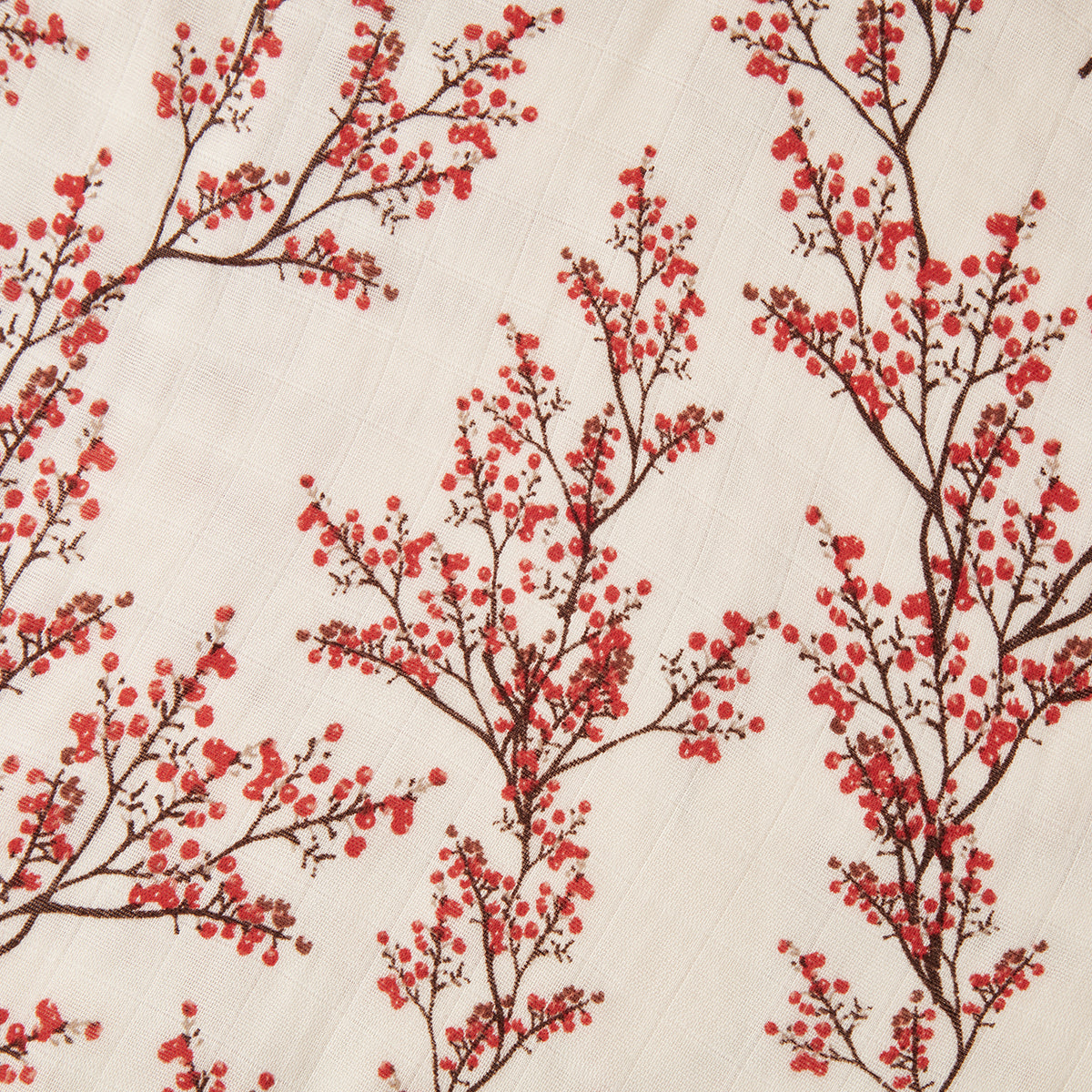 Milkbarn Kids Viscose from Bamboo Cotton Big Lovey baby Home Blanket in Winterberry fabric Detail