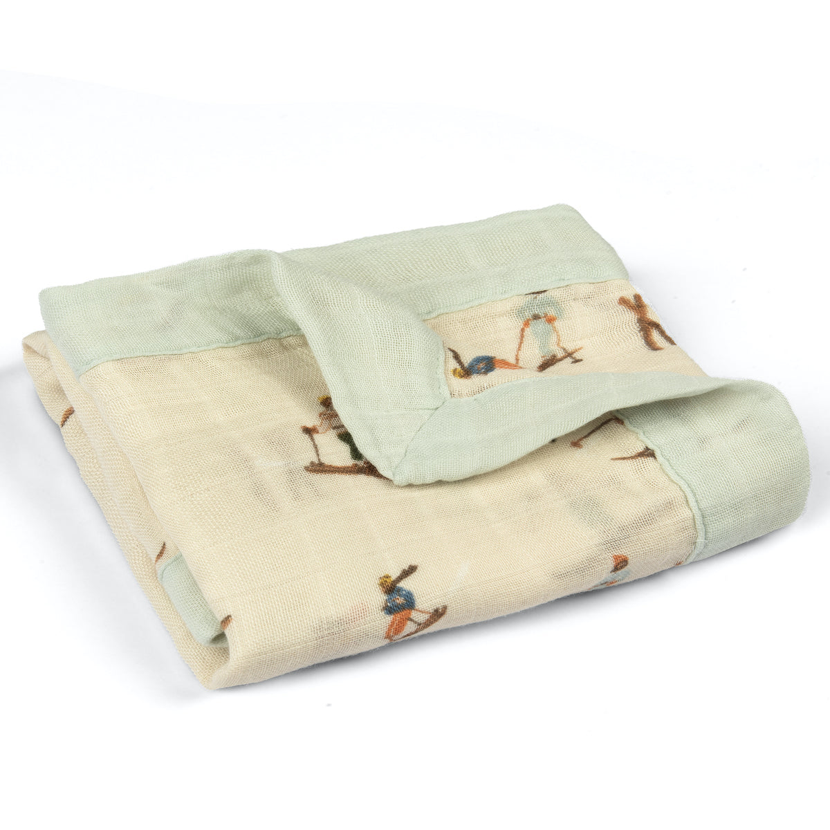 65141 - Vintage Natural Ski Mini Lovey Folded