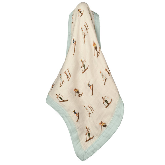 65141 - Vintage Natural Ski Mini Lovey UnFolded