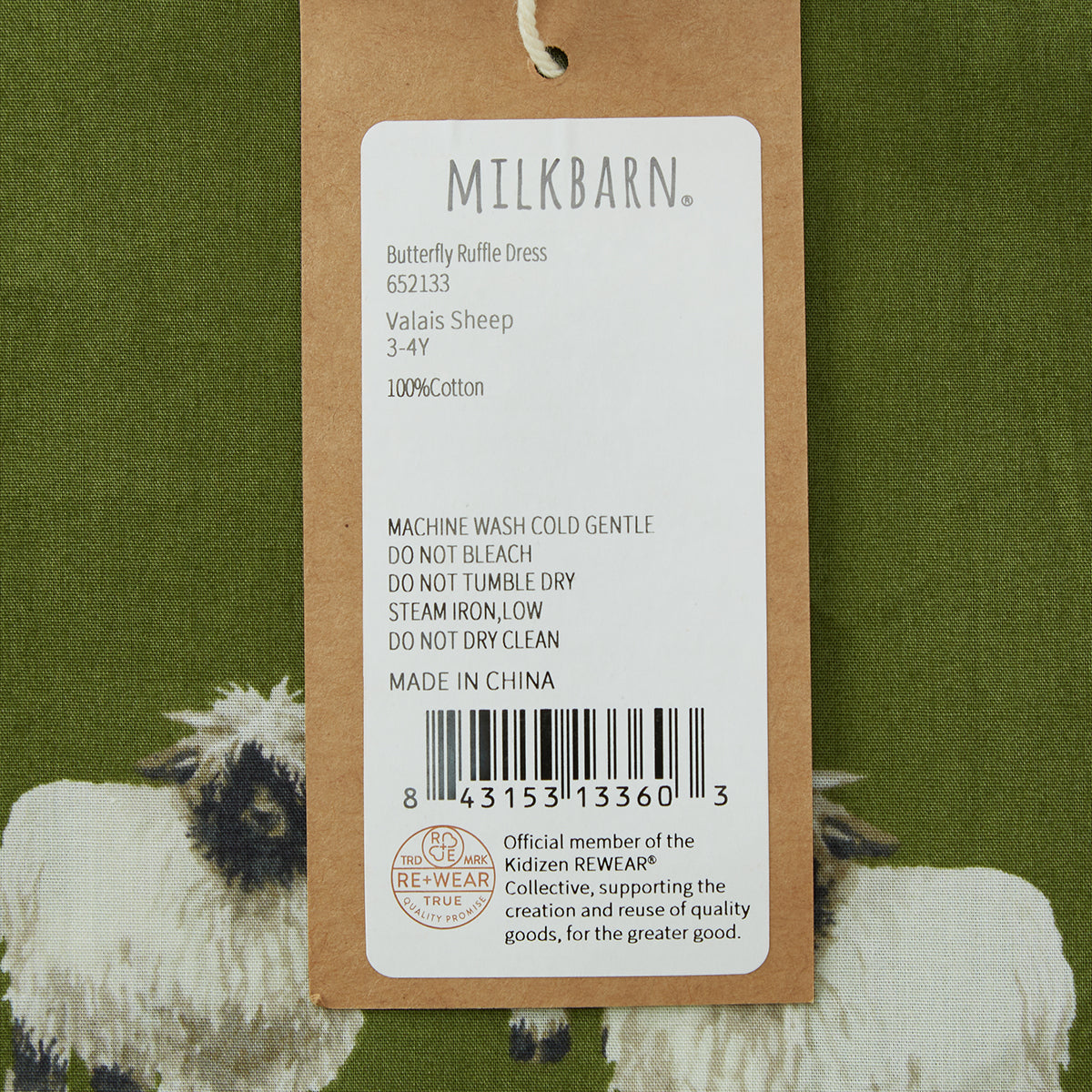 Valais Sheep Butterfly Ruffle Dress