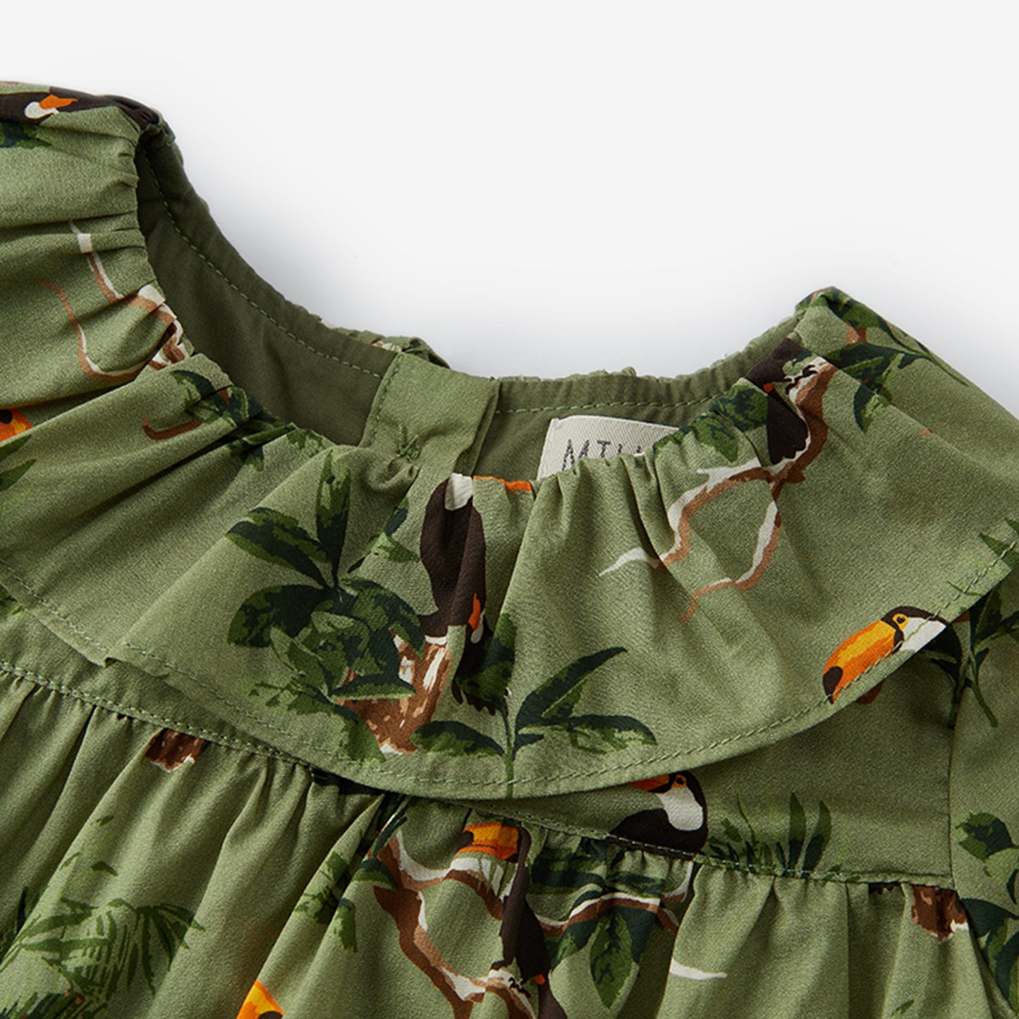 Toucan Butterfly Ruffle Dress & Bloomers